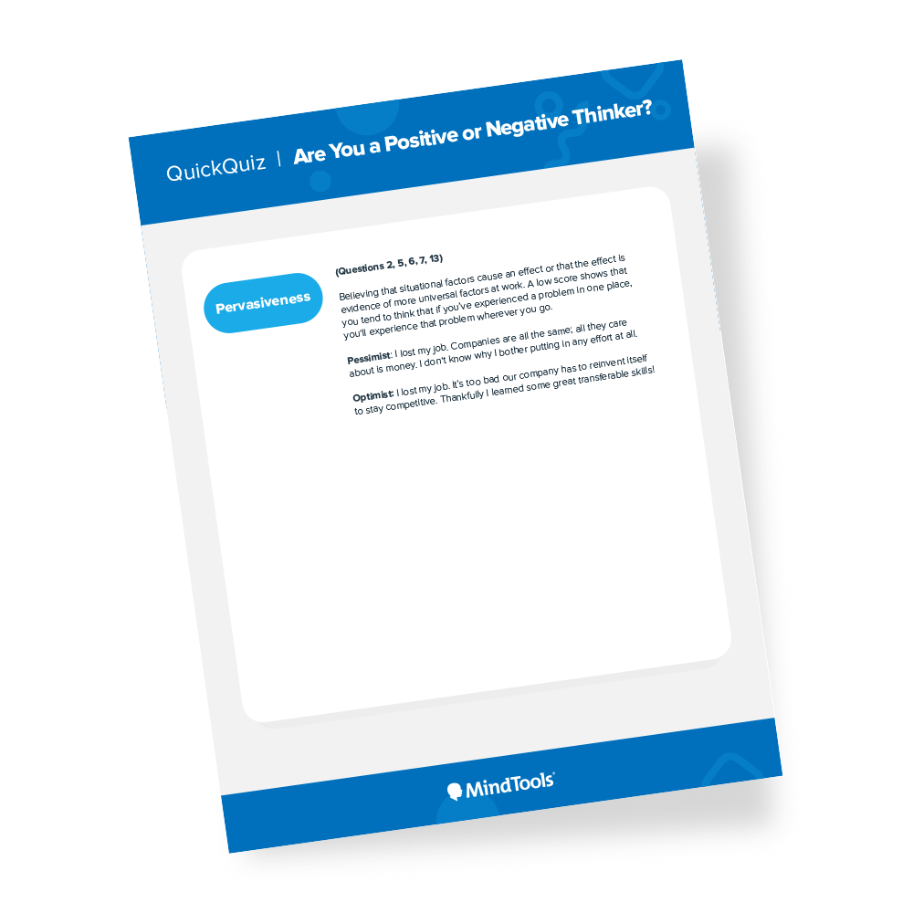 Are You a Positive or Negative Thinker Quiz