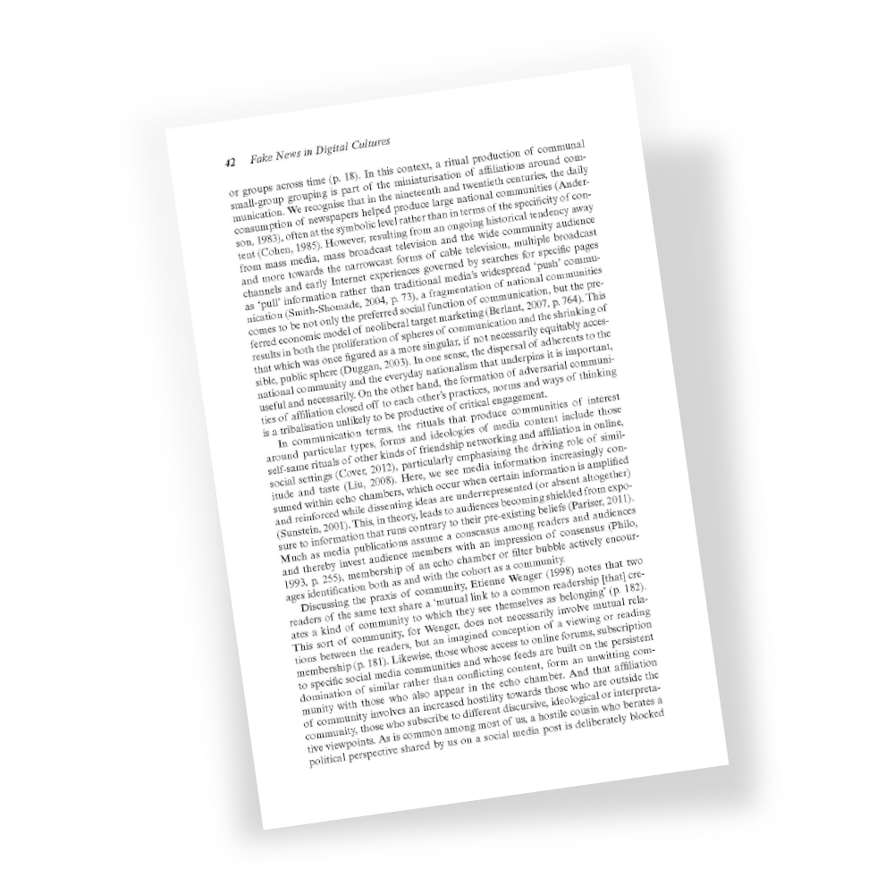 Fake News in Digital Cultures