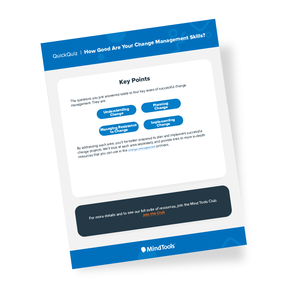 Change Management Quick Quiz