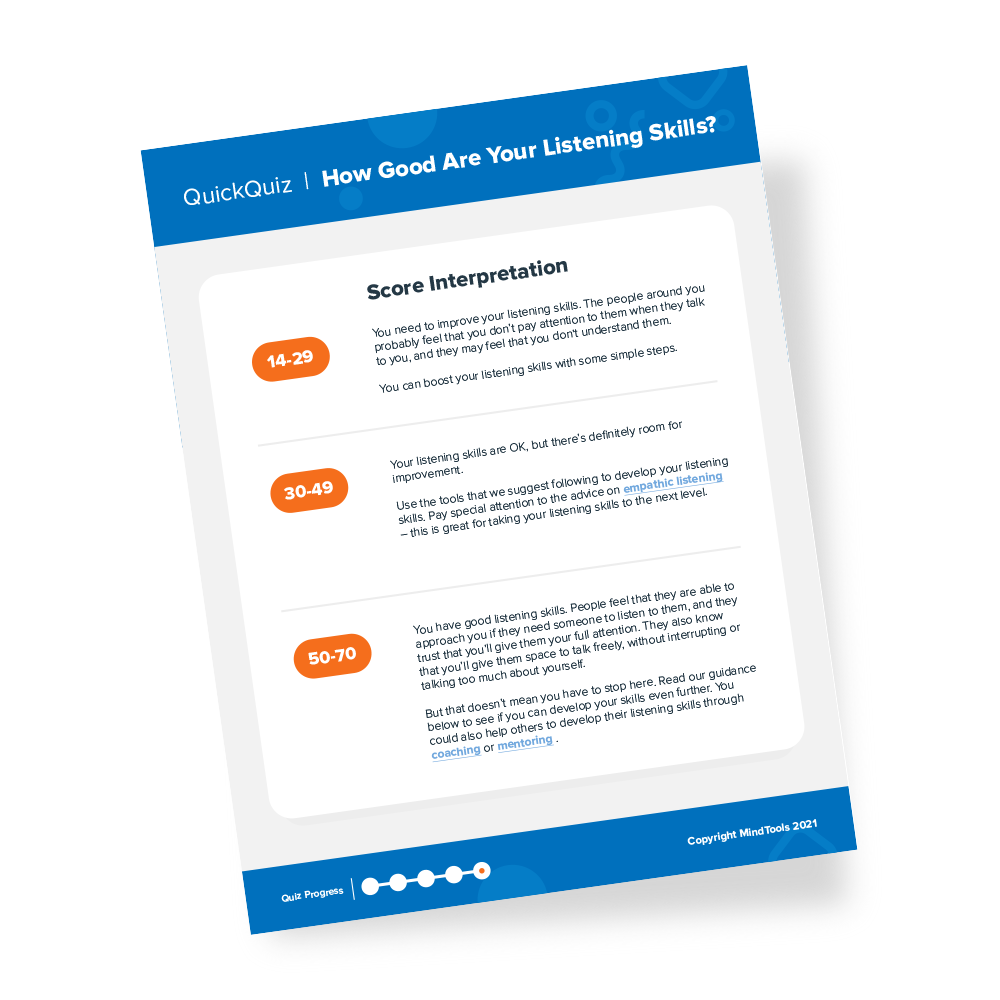 Listening Skills Quick Quiz