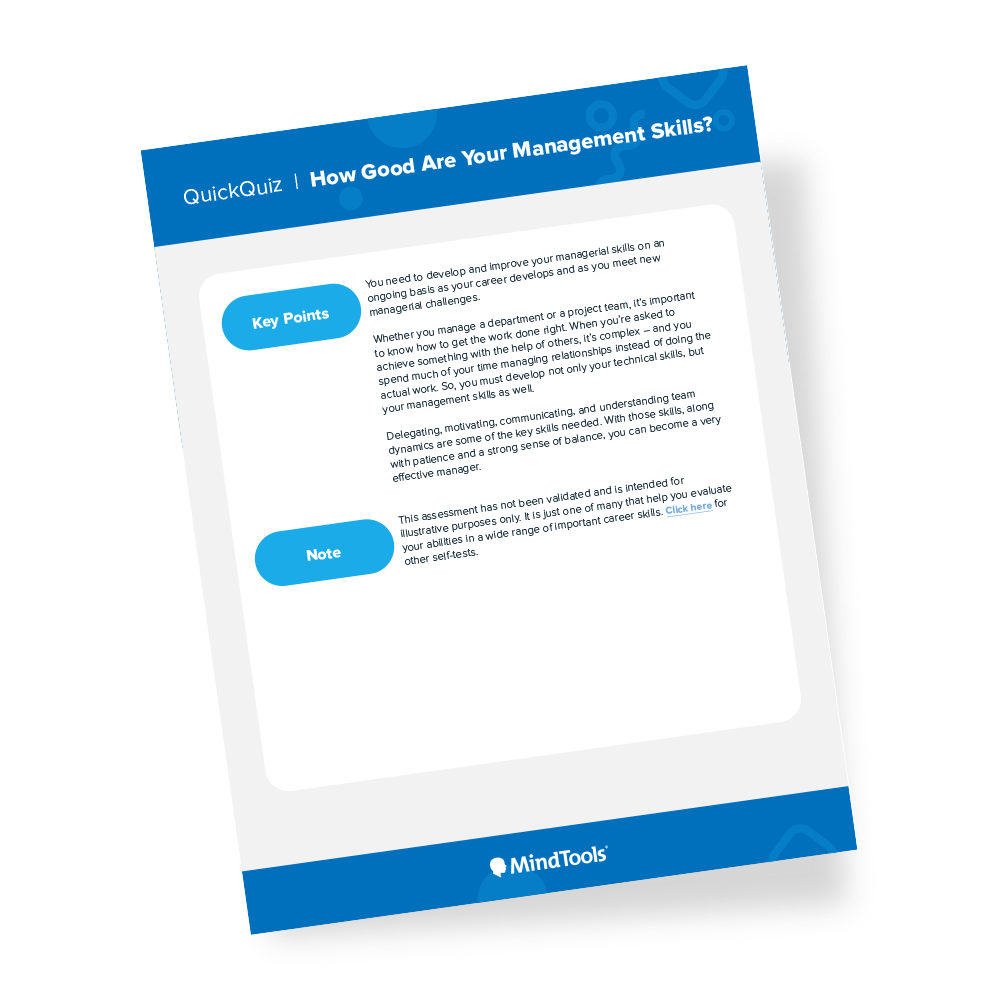 Management Skills Quick Quiz