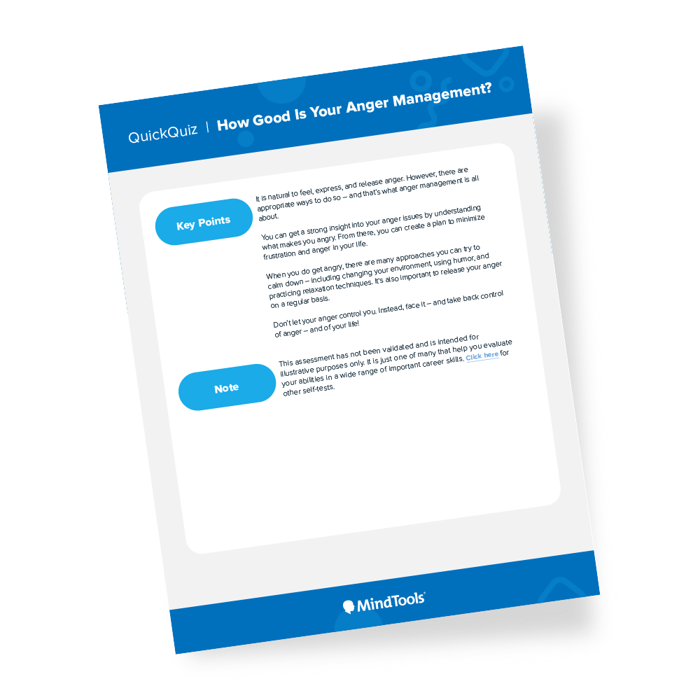 Anger Management Quick Quiz