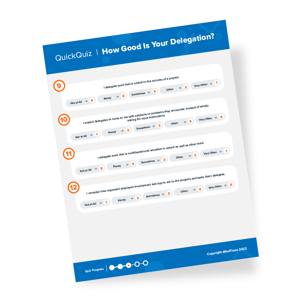 Delegation Quick Quiz