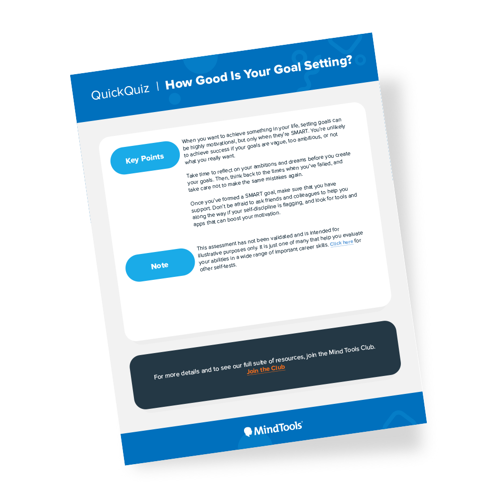 Goal Setting Quick Quiz