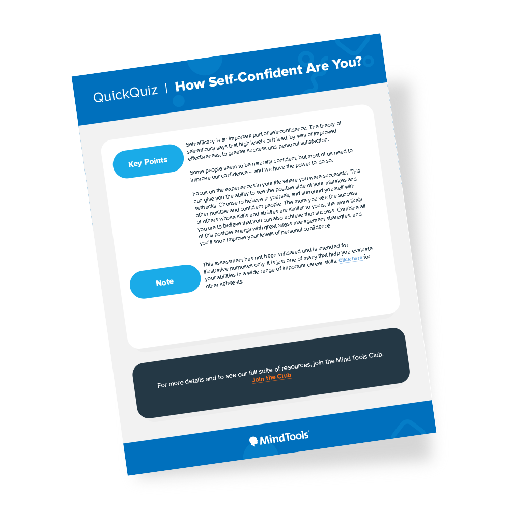 How Self-Confidence Are You Quick Quiz