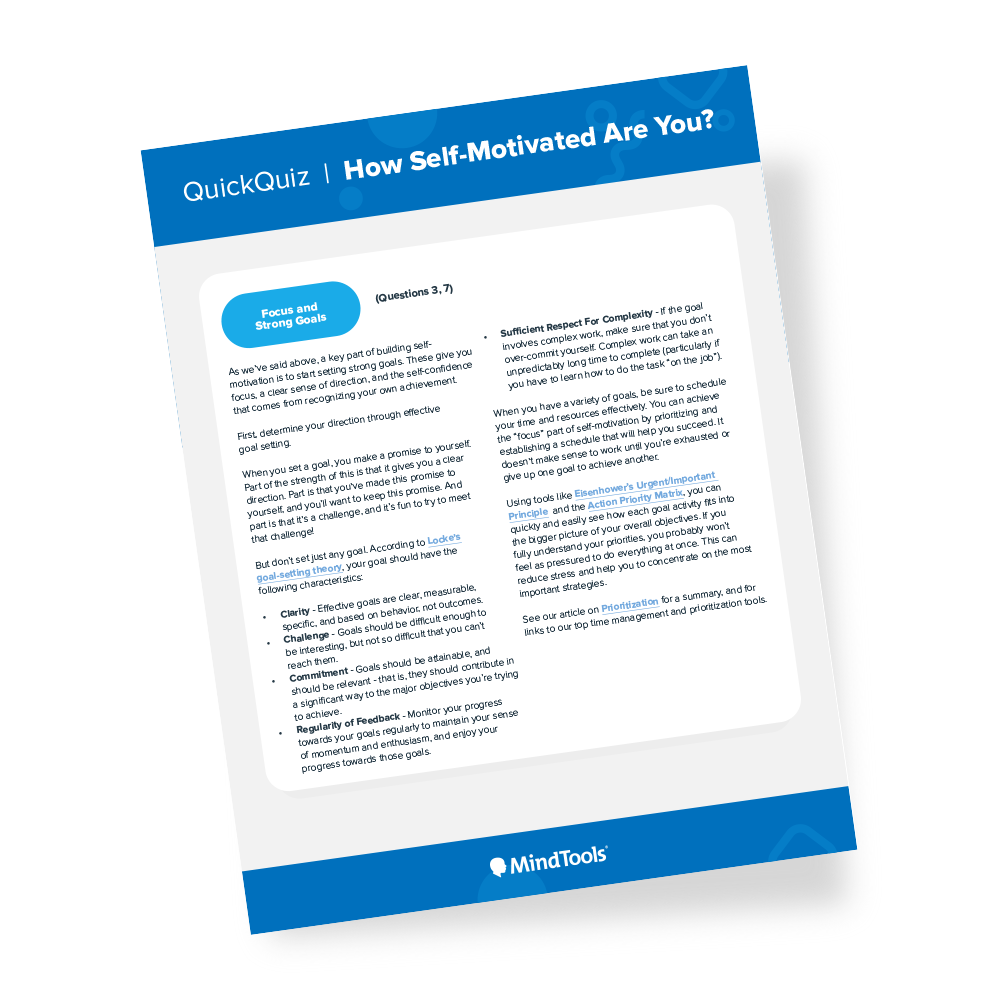 Self-Motivation Quick Quiz
