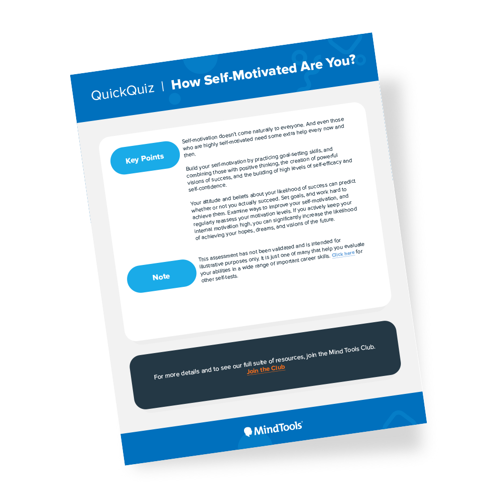 Self-Motivation Quick Quiz