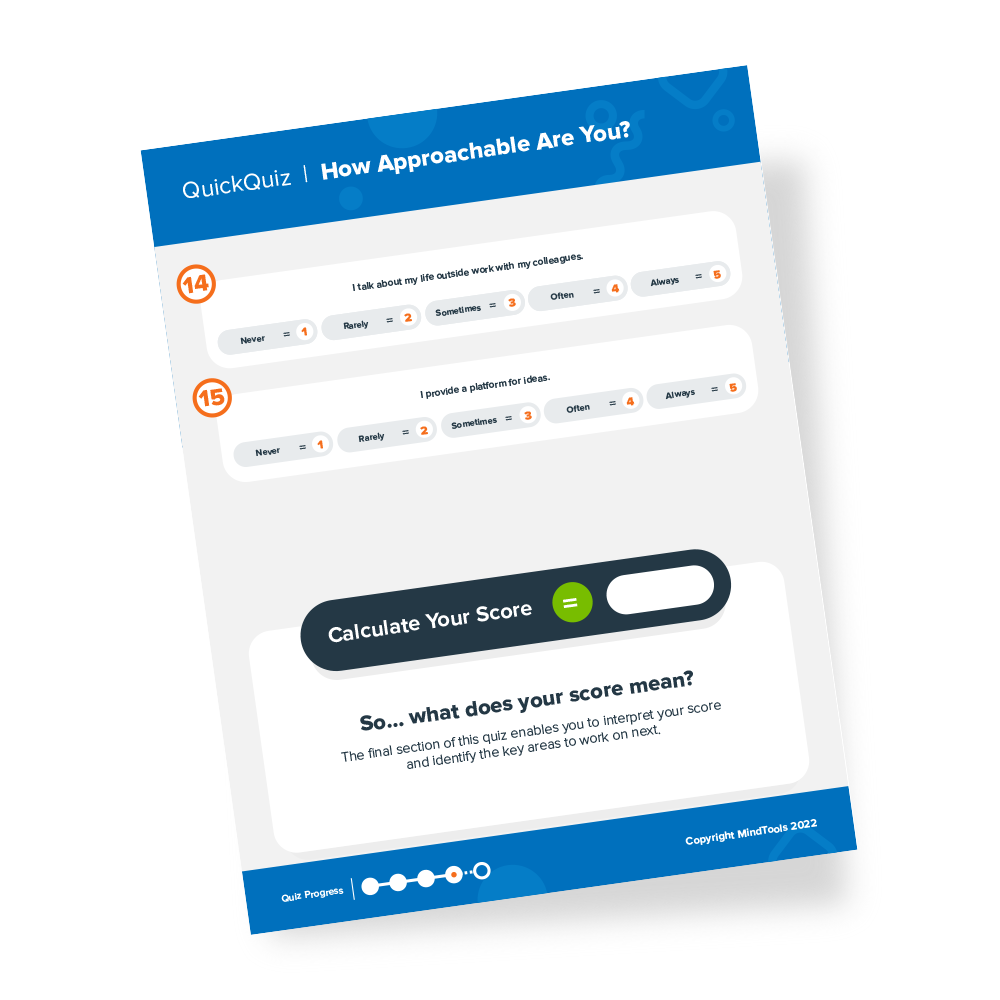 Approachability Quick Quiz