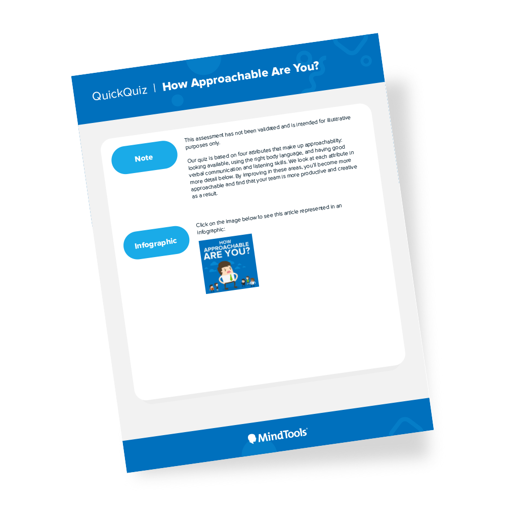 Approachability Quick Quiz