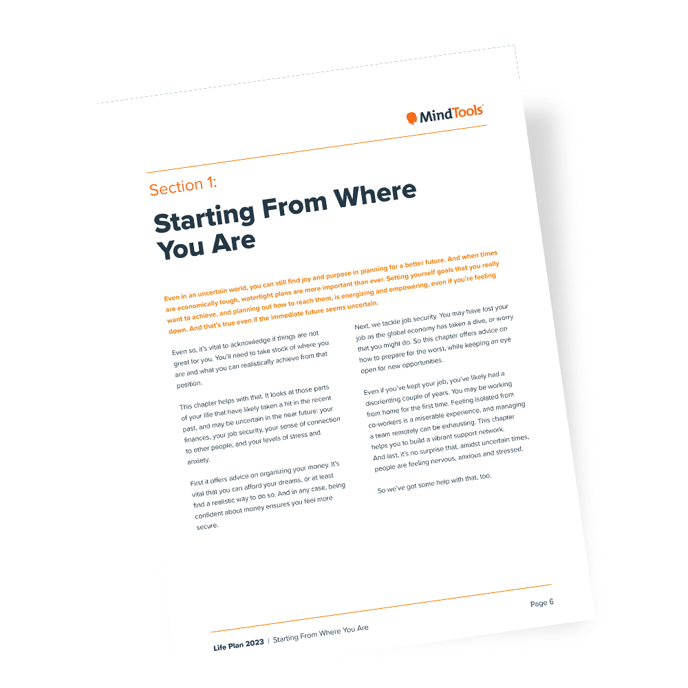 Life Plan 2023 workbook section 1
