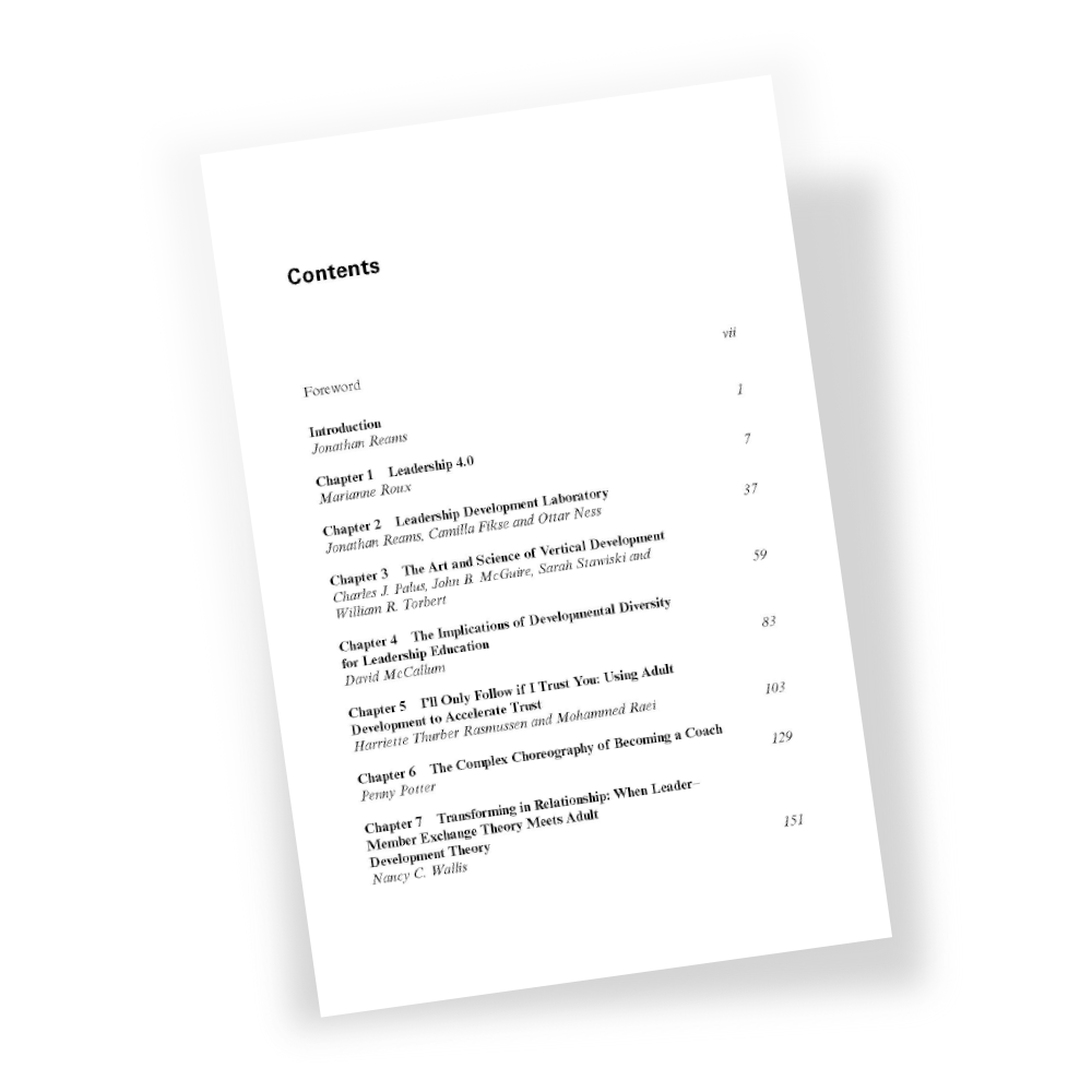 Maturing Leadership Ebook Contents