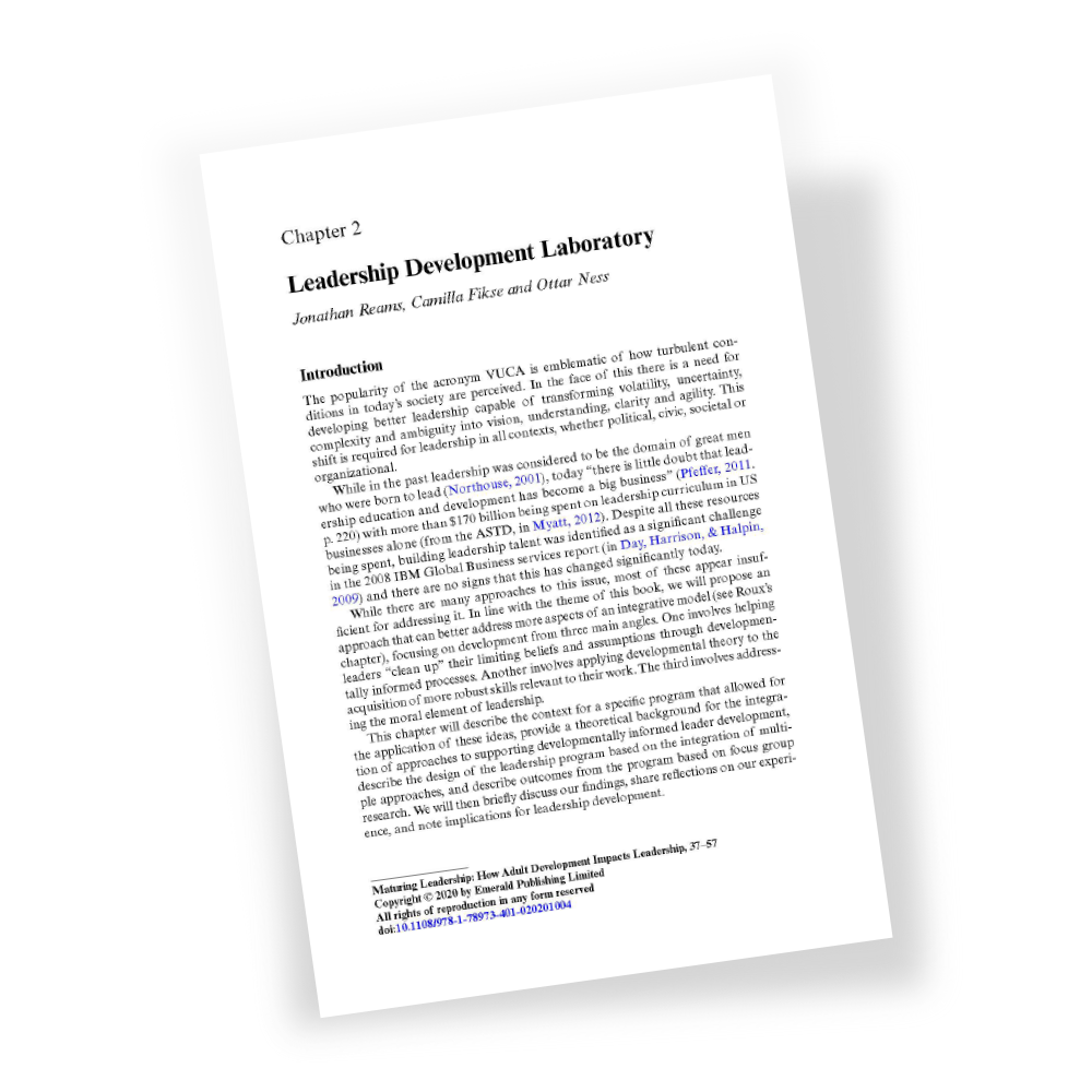 Maturing Leadership Ebook Internal Page