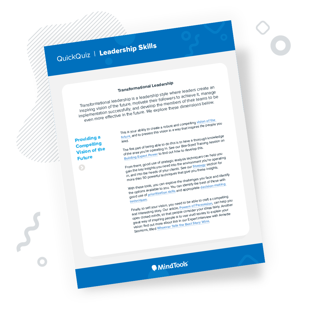 Leadership Skills Quick Quiz