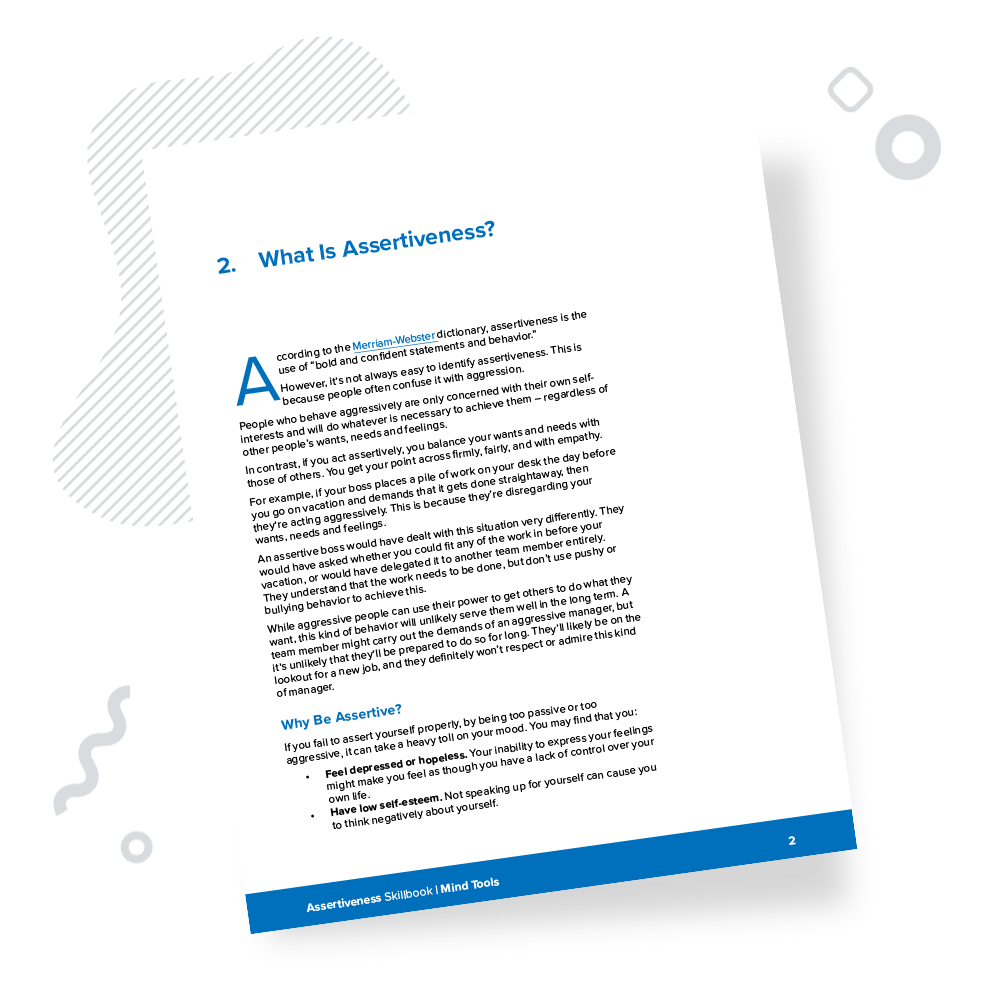 Assertiveness Skillbook Chapter 2