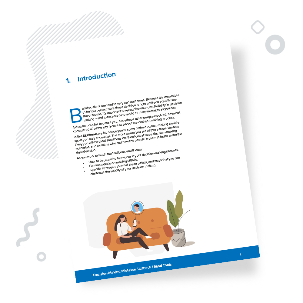 Decision-Making Mistakes and How to Avoid Them Skillbook Introduction