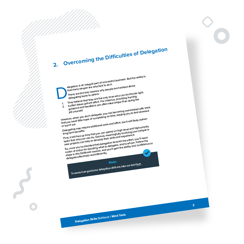 Delegation Skills Skillbook Chapter 2
