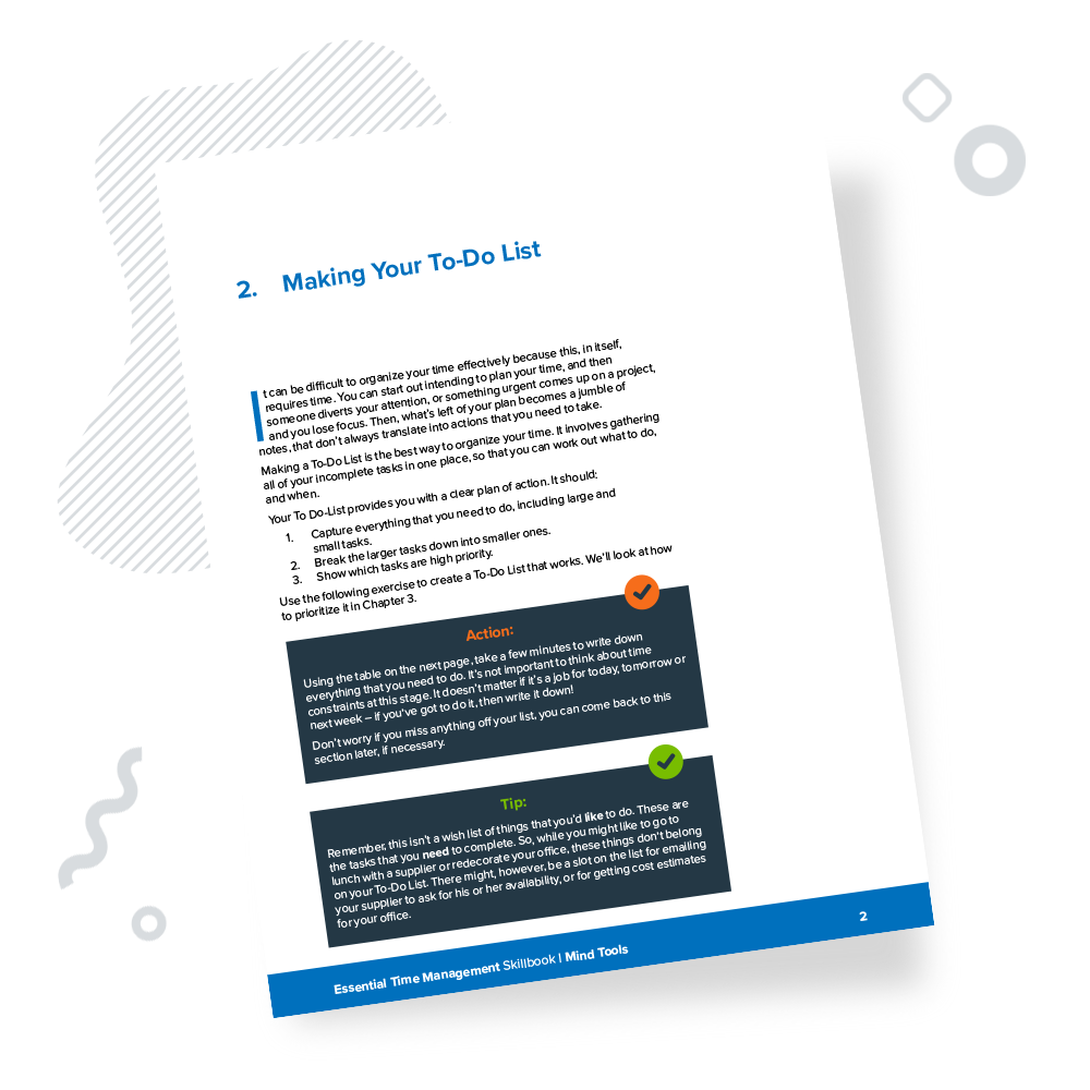 Essential Time Management Skillbook Chapter 2