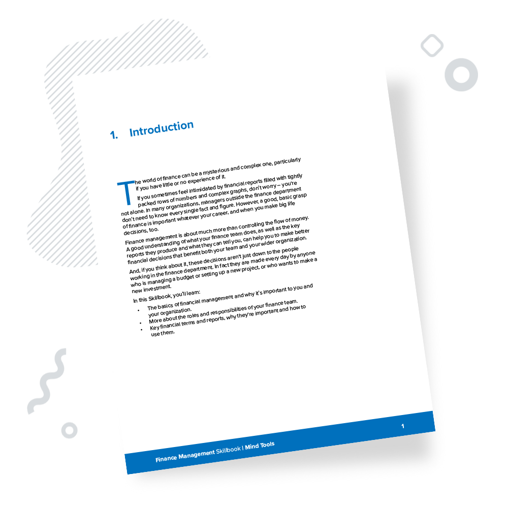 Finance Management Skillbook Introduction