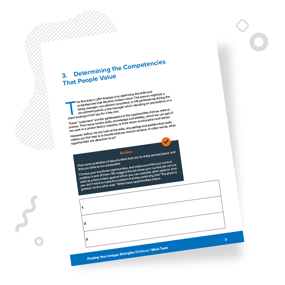 Finding Your Unique Strengths Skillbook Chapter 3