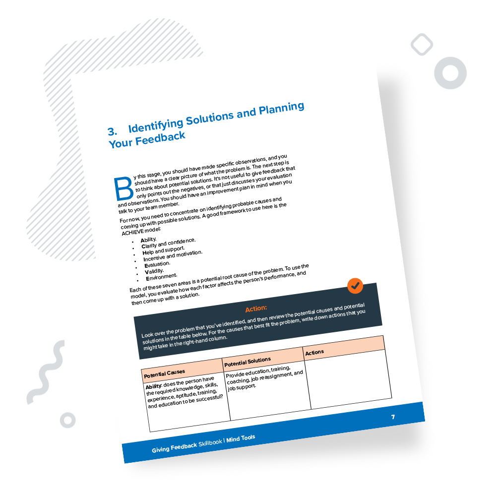 Giving Feedback Skillbook Chapter 3
