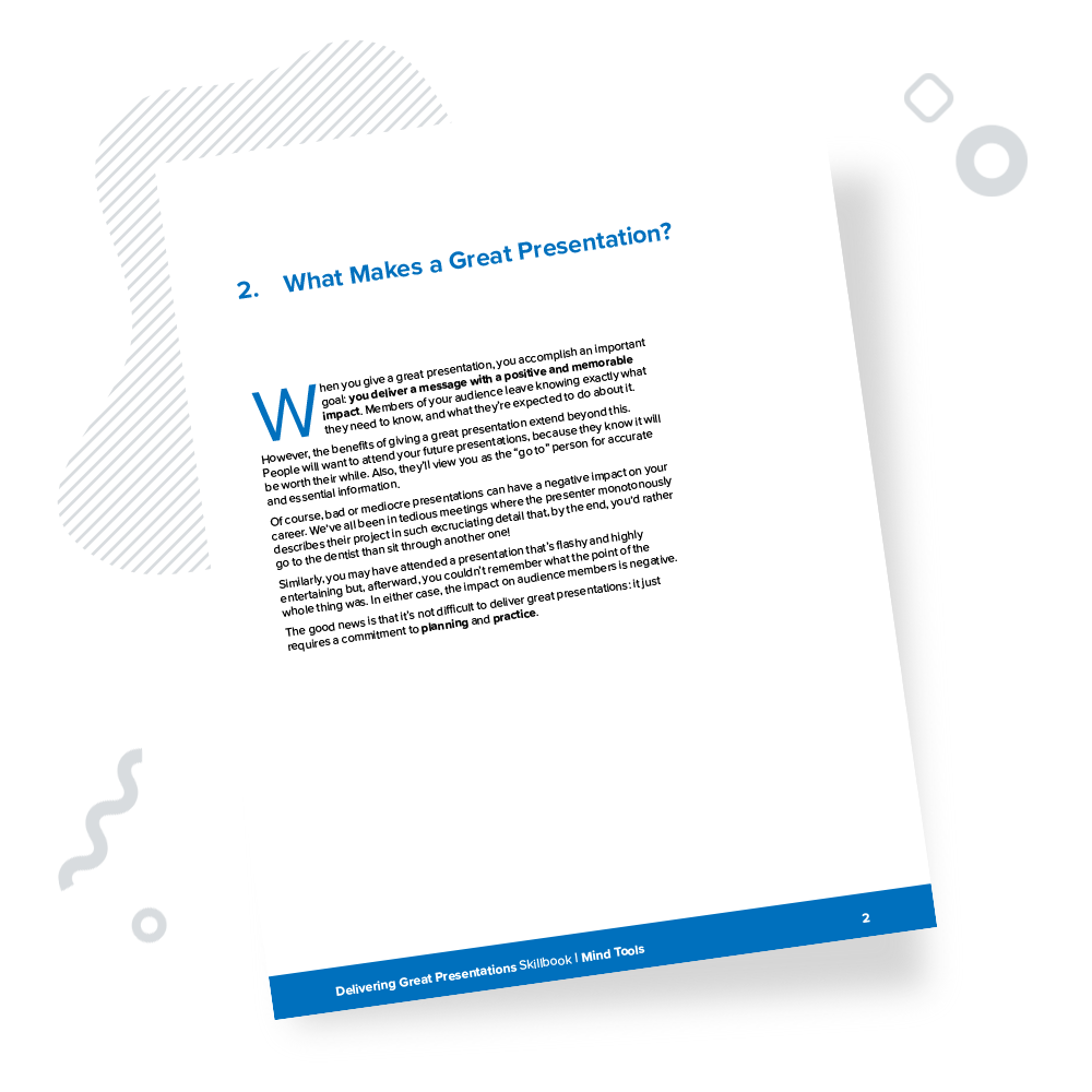 Great Presentations Skillbook Chapter 2