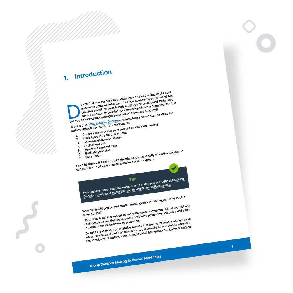 Group Decision Making Skillbook Introduction