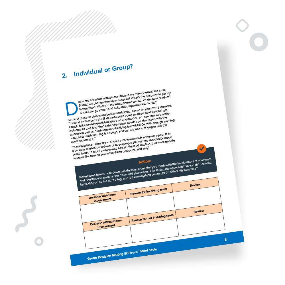Group Decision Making Skillbook Chapter 2