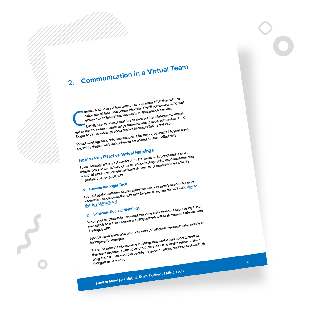 How to Manage a Virtual Team Skillbook Chapter 2
