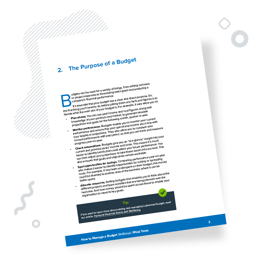 How to Manage a Budget Skillbook Chapter 2