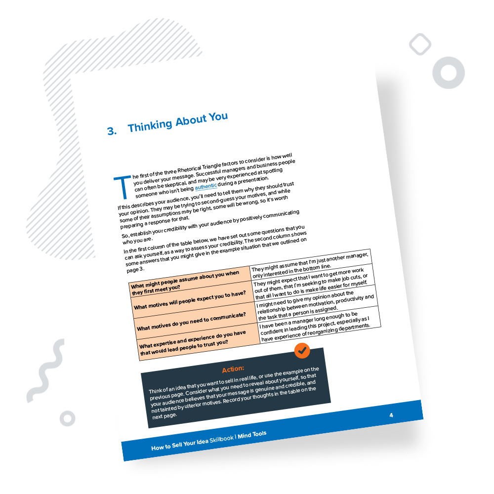 How to Sell Your Idea Skillbook Chapter 3