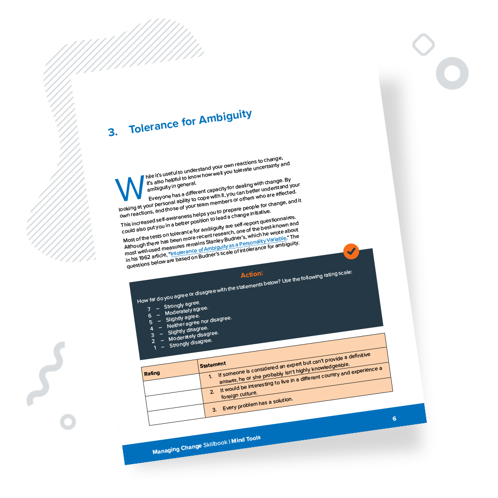 Managing Change Skillbook Chapter 3