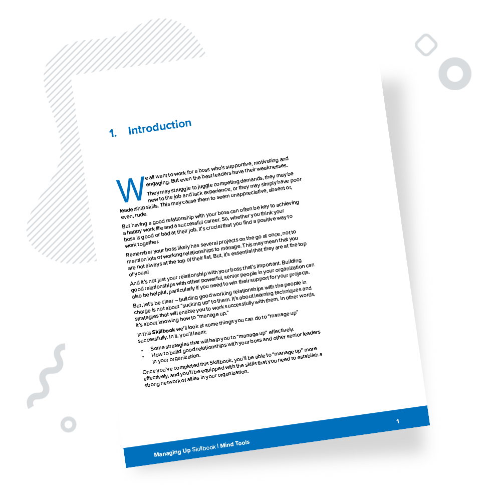 Managing Up Skillbook Introduction