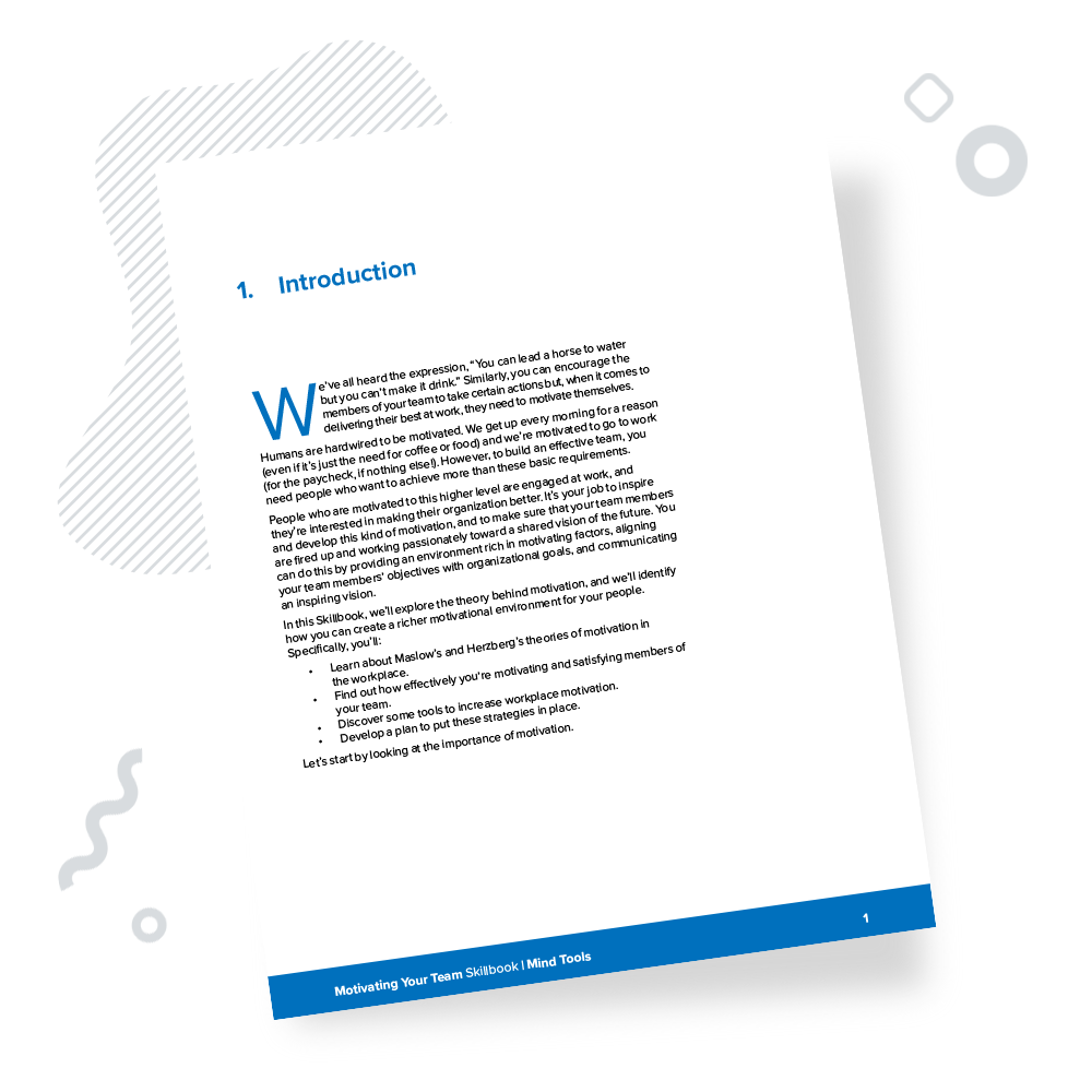 Motivating Your Team Skillbook