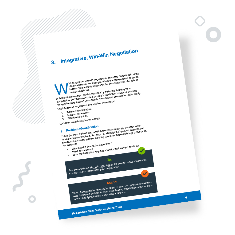 Negotiation Skills Skillbook Chapter 3