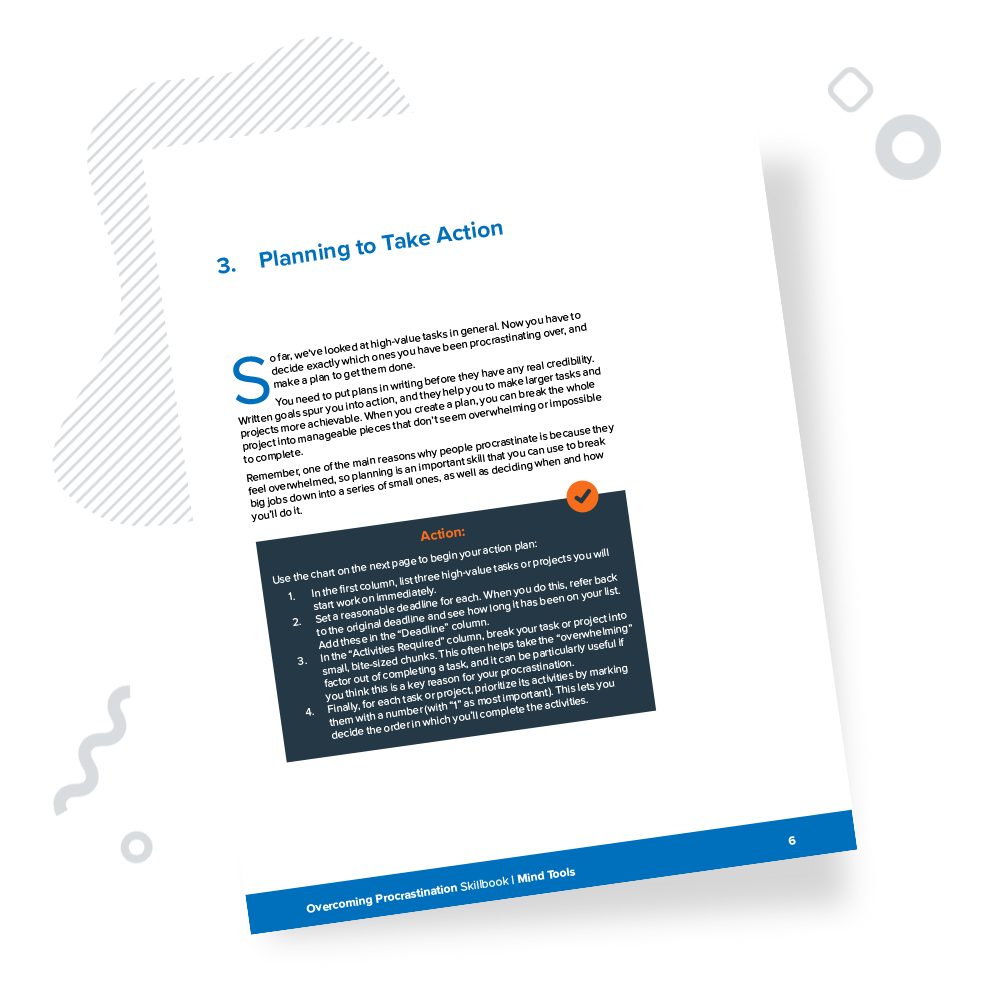Overcoming Procrastination Skillbook Chapter 3