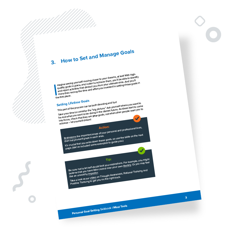 Personal Goal Setting Skillbook Chapter 3