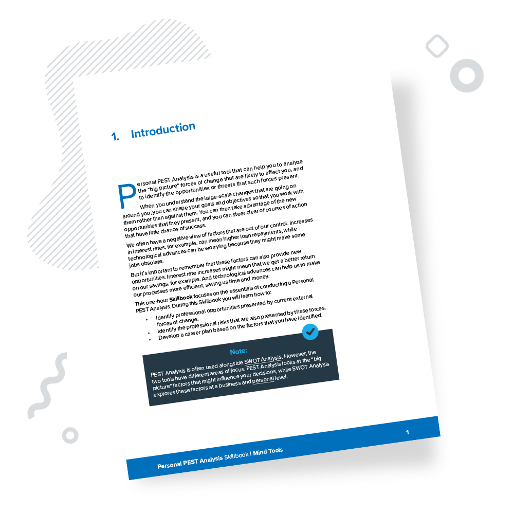 Personal PEST Analysis Skillbook Introduction