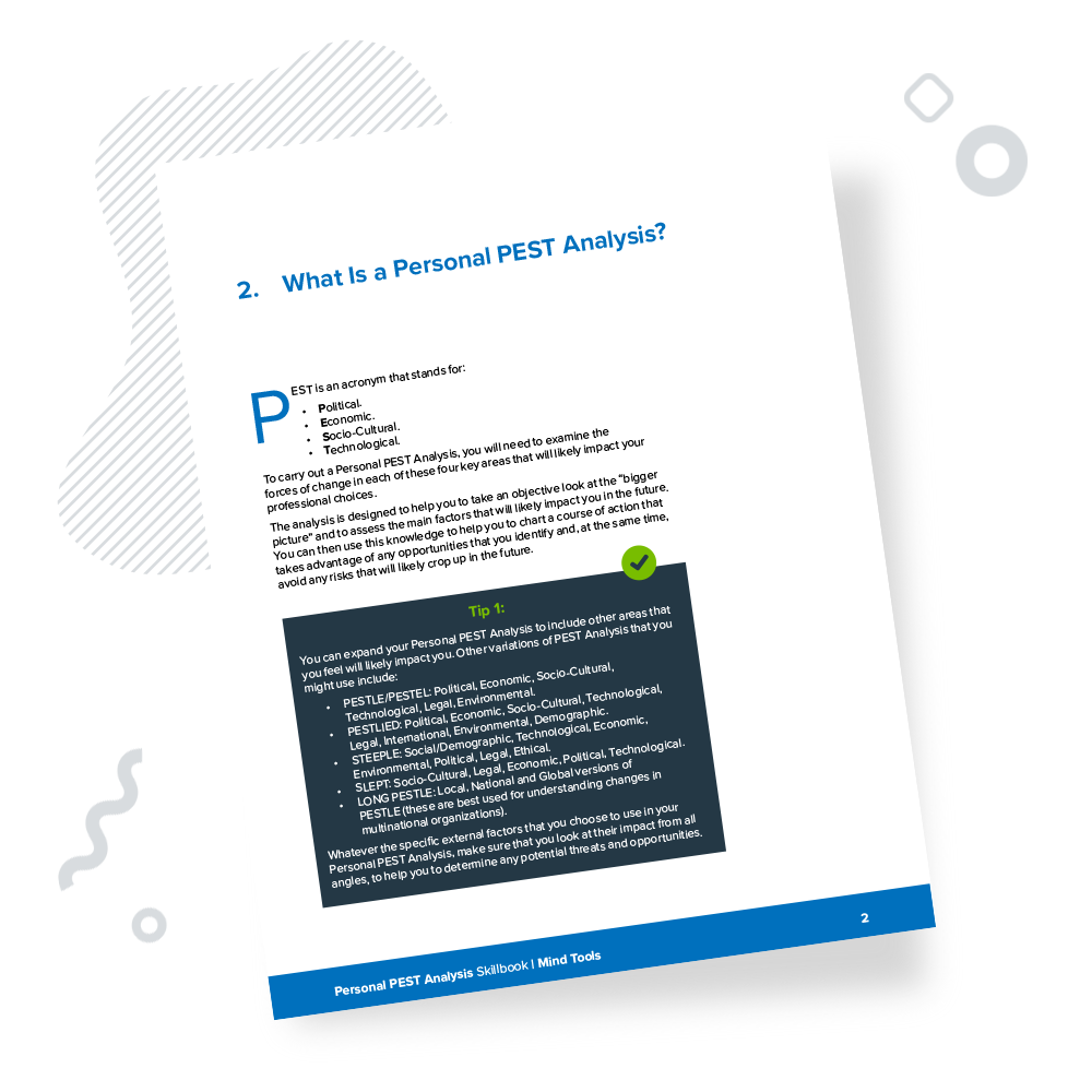 Personal PEST Analysis Skillbook Chapter 2