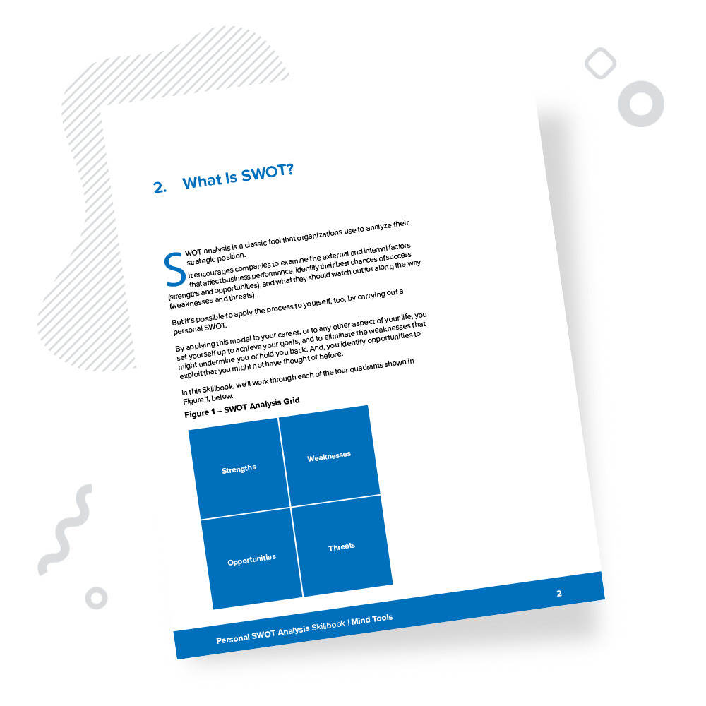 Personal SWOT Analysis Skillbook Chapter 2