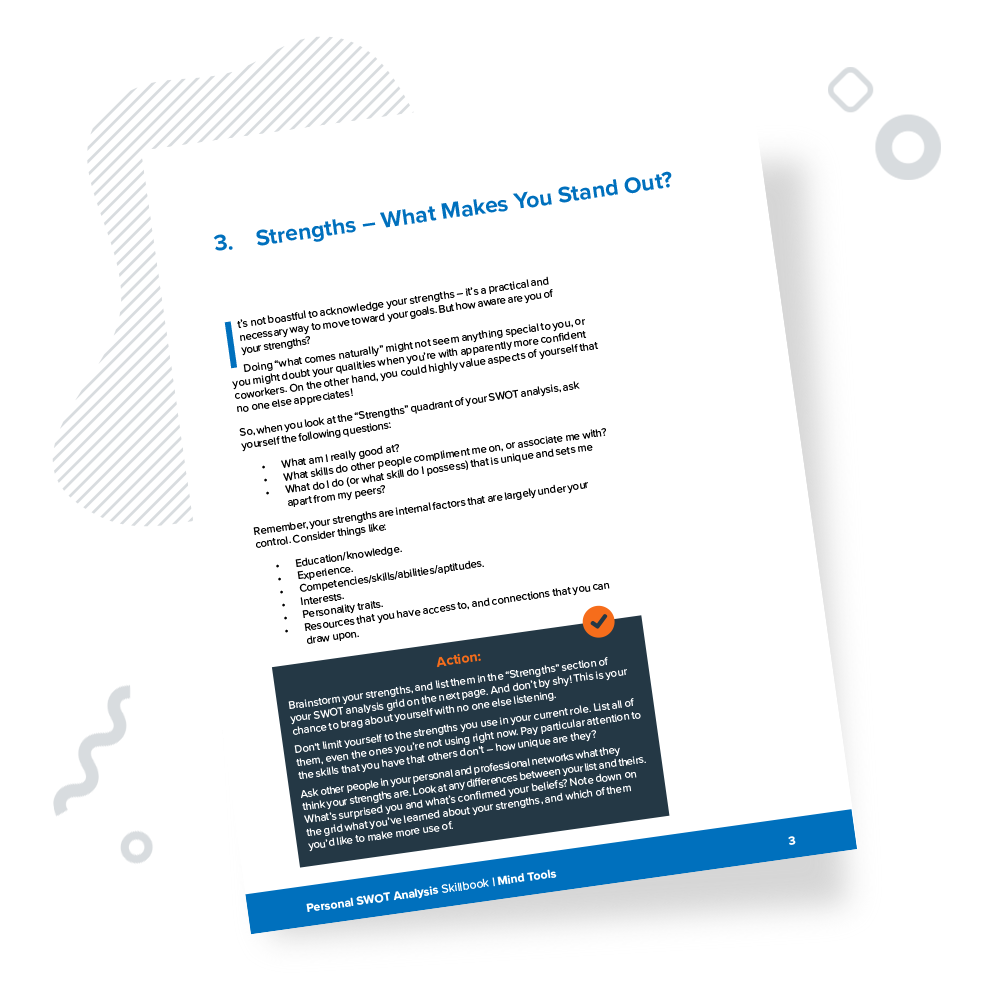 Personal SWOT Analysis Skillbook Chapter 3
