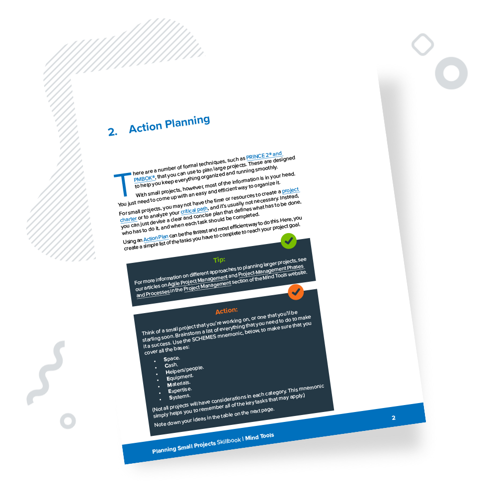 Planning Small Projects Skillbook Chapter 2