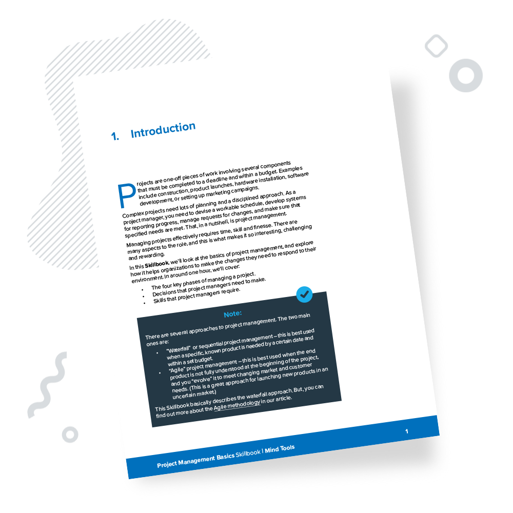 Project Management Basics Skillbook Introduction