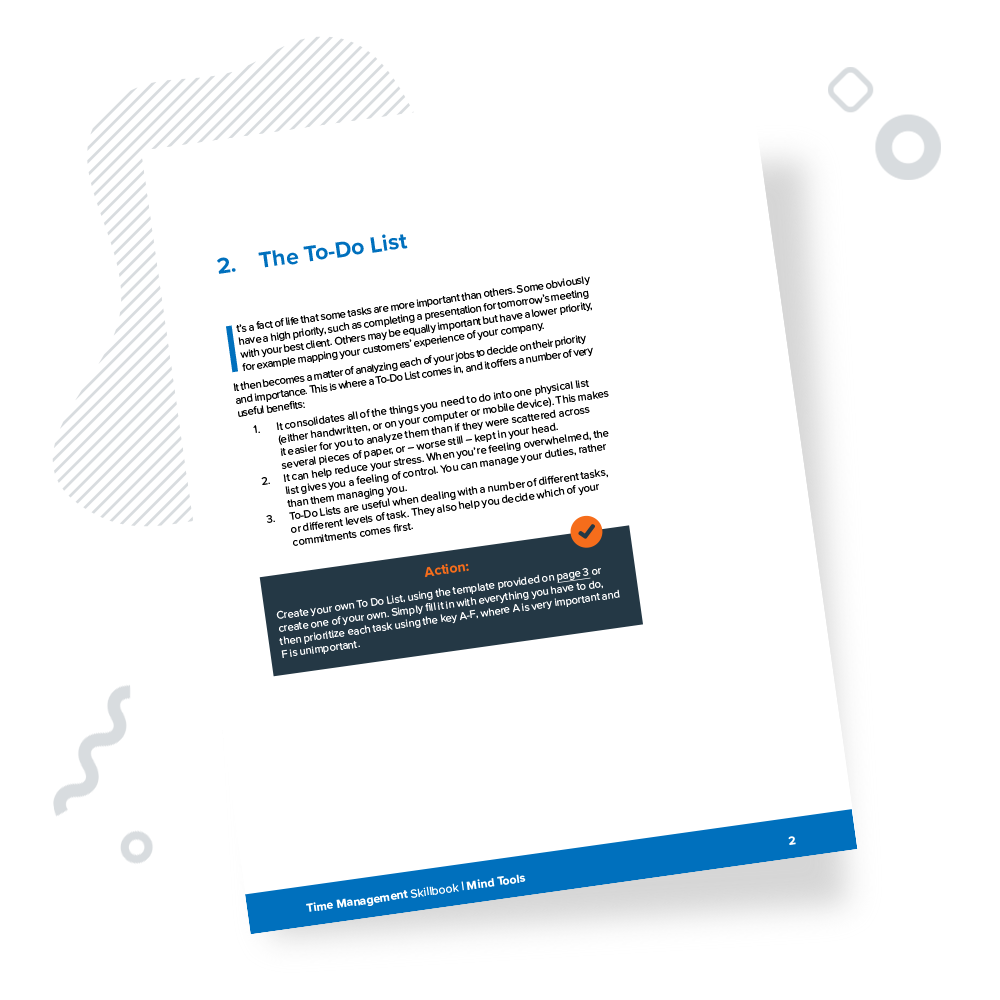 Time Management Skillbook Chapter 2