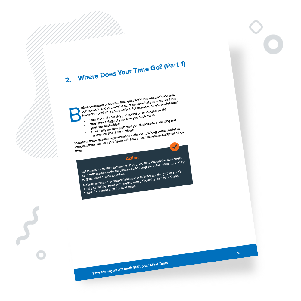 Time Management Audit Skillbook Chapter 2