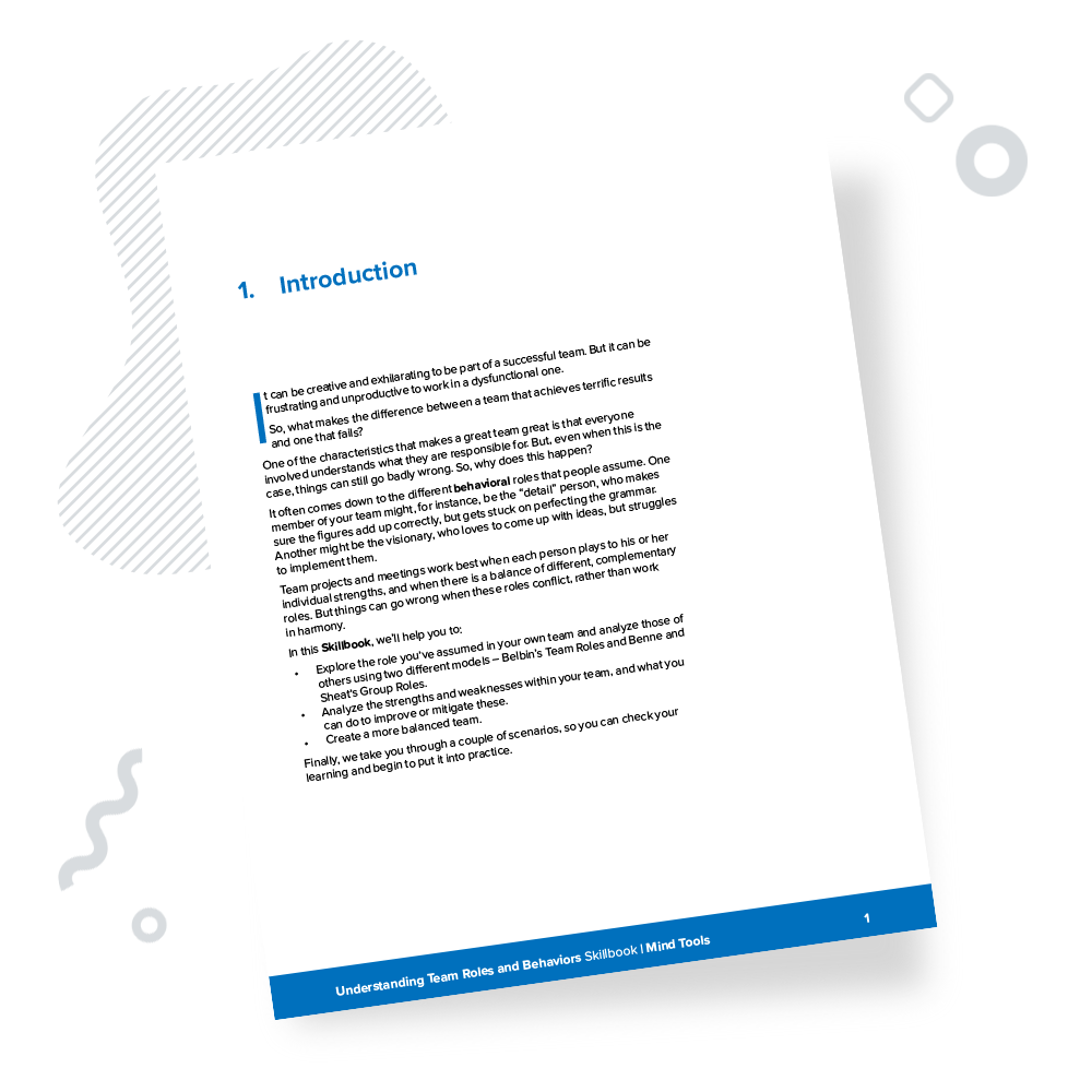 Understanding Team Roles and Behaviors Introduction