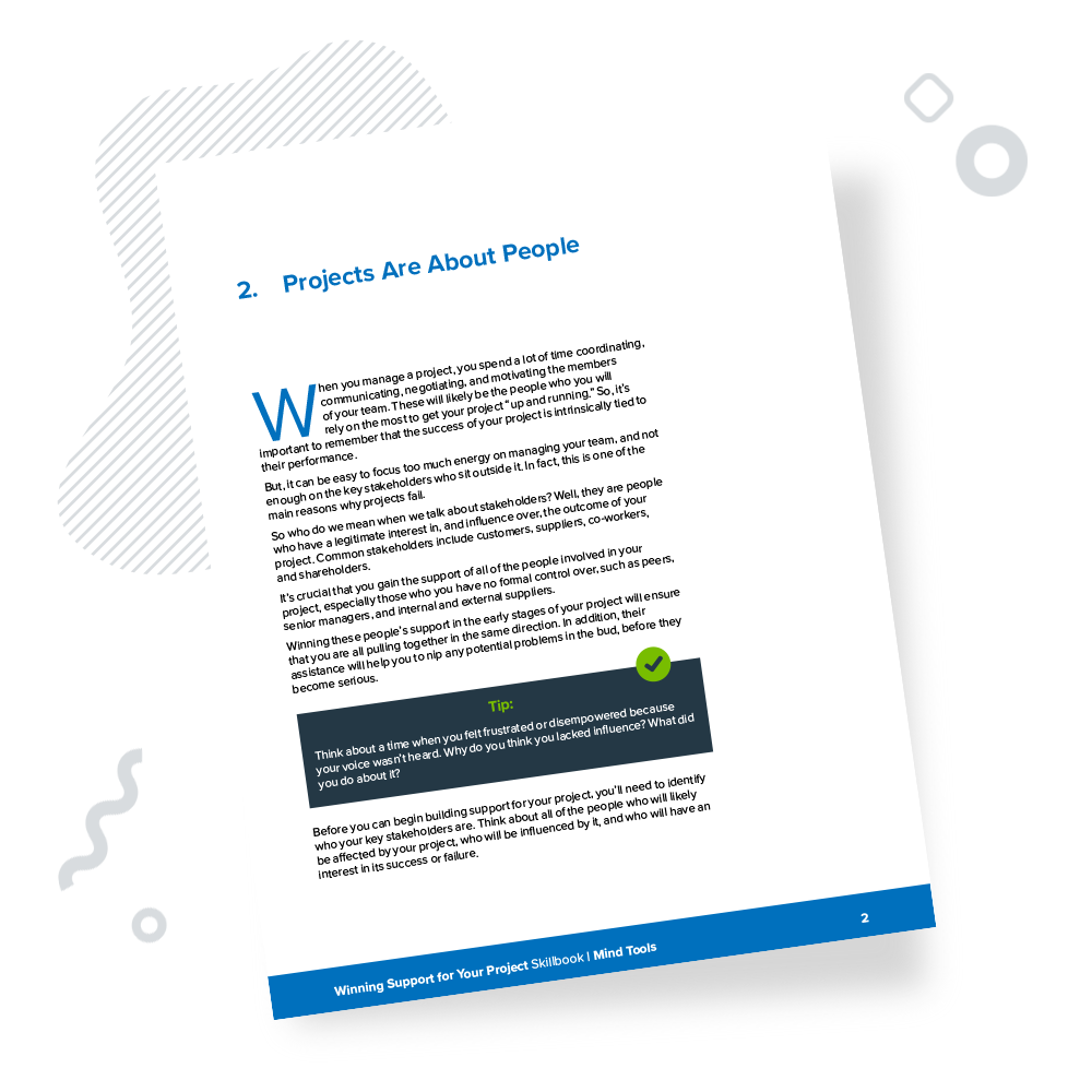 Winning Support for Your Project Skillbook Chapter 2