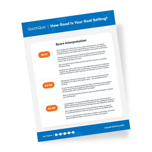 Goal Setting Quick Quiz | Mind Tools Store - Mindtools