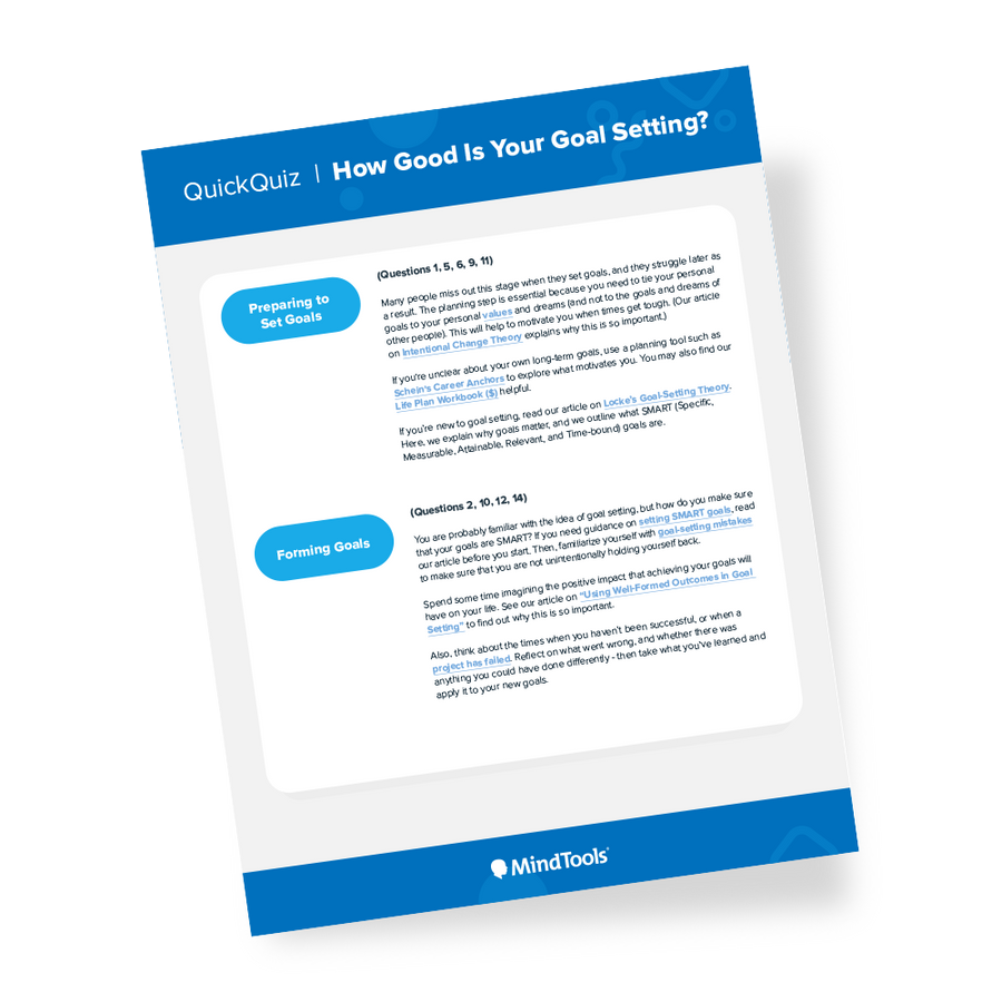 Goal Setting Quick Quiz | Mind Tools Store - Mindtools