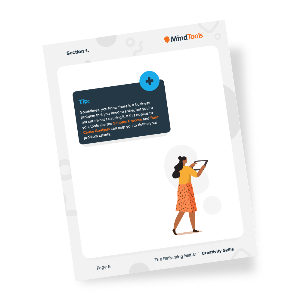 Reframing Matrix Examples The Reframing Matrix | Mind Tools Store - Mindtools