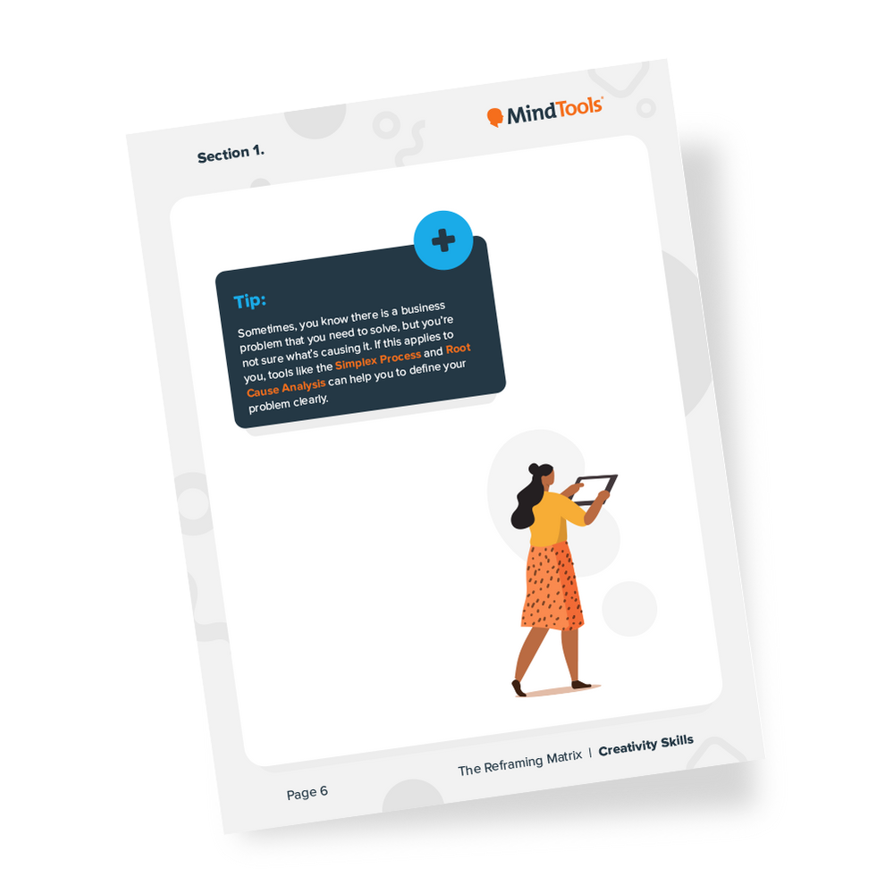 Reframing Matrix Examples The Reframing Matrix | Mind Tools Store - Mindtools